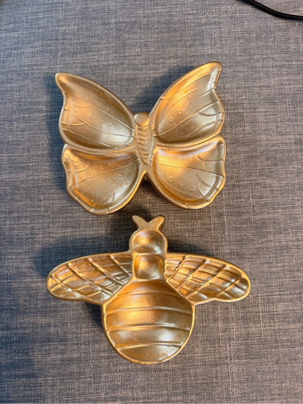 Gold Butterfly Decorative Dish Accent Decor